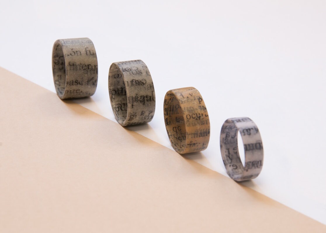 Anillo de papel para hombres y mujeres