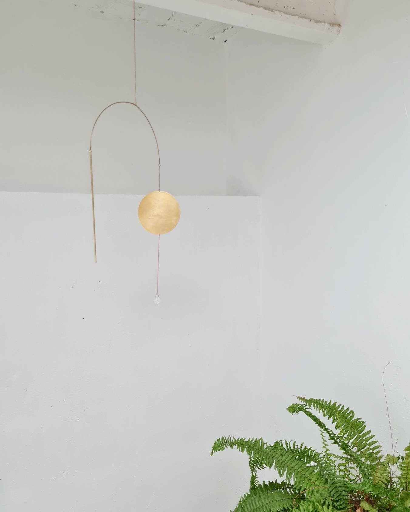 Minimal Brass Suncatcher