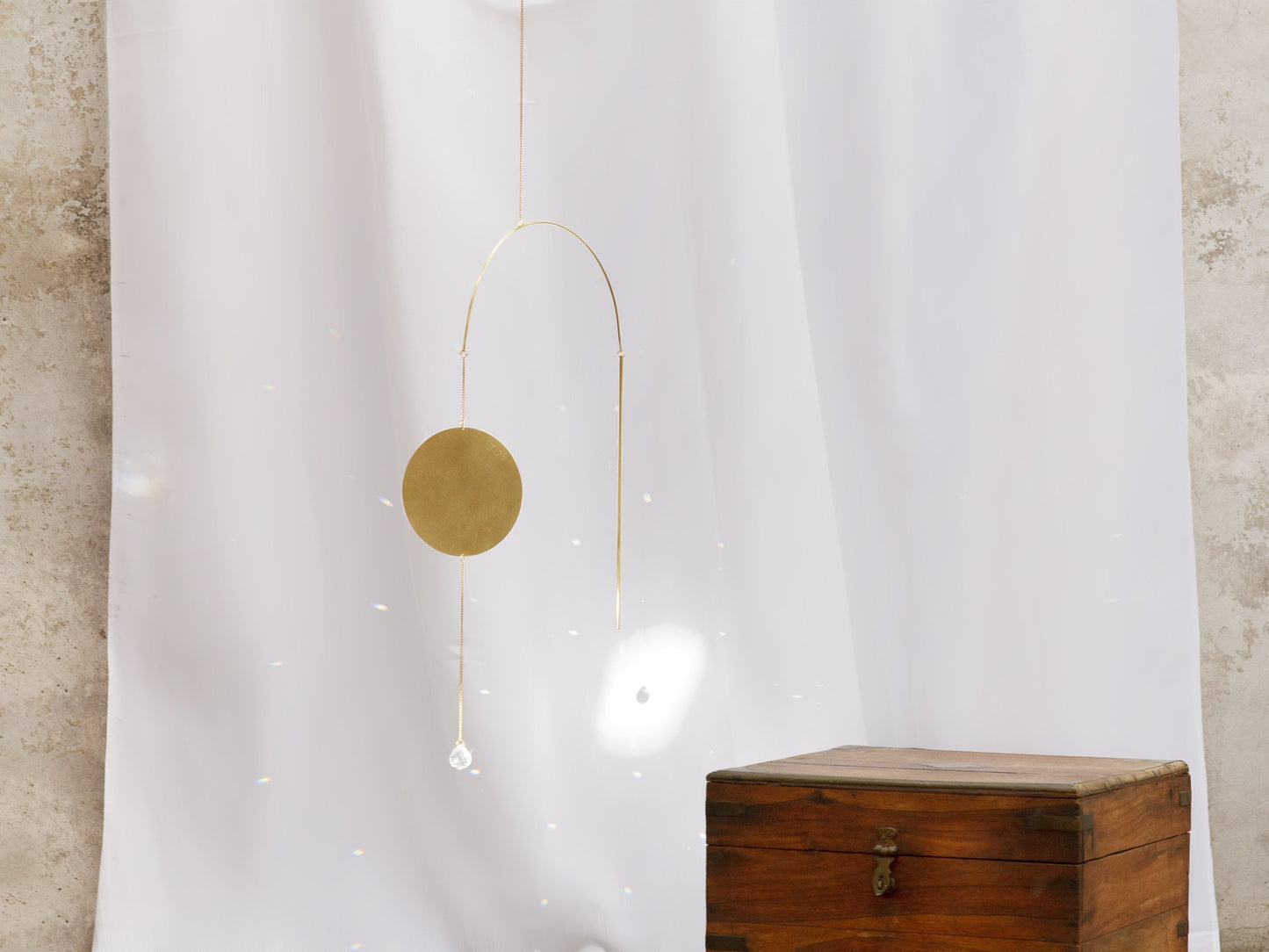 Minimal Brass Suncatcher
