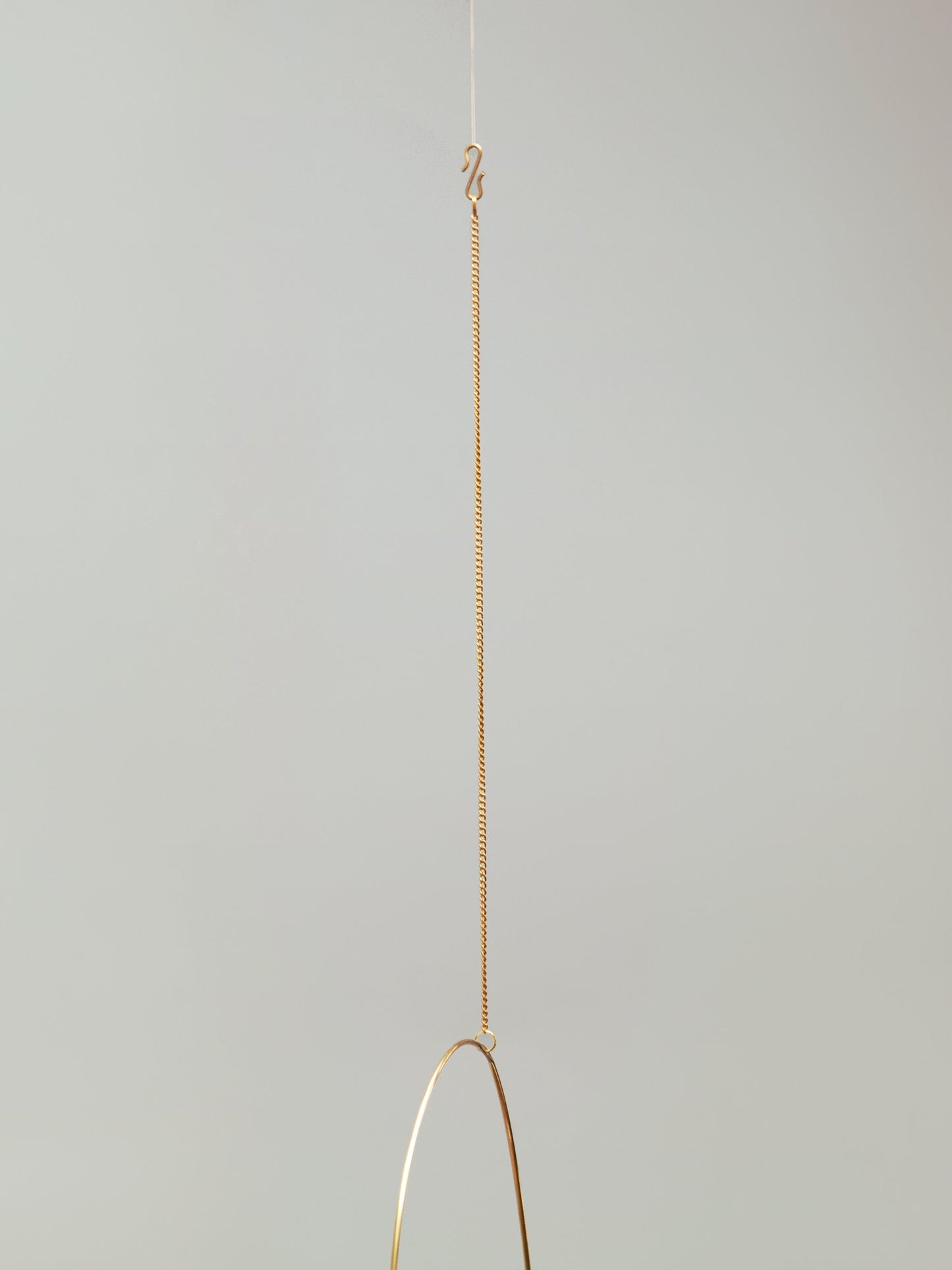 Hanging Glass and Brass Suncatcher