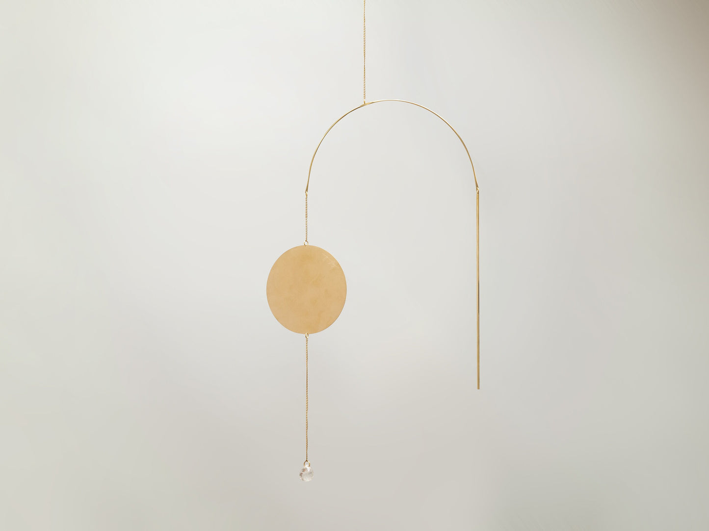 Minimal Brass Suncatcher