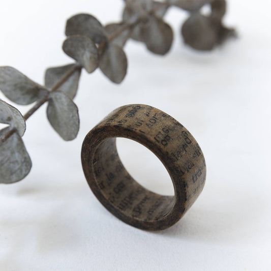 Anillo de papel para hombres y mujeres