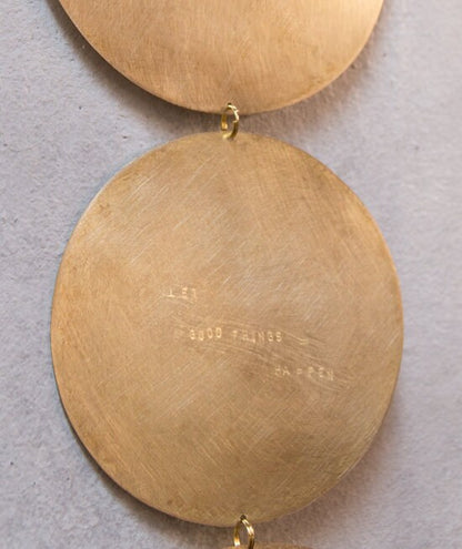 Moon Moon Phases Brass Pendant