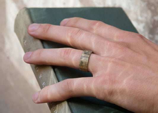 Anillo de papel para hombres y mujeres