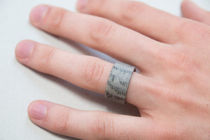 Anillo de papel para hombres y mujeres