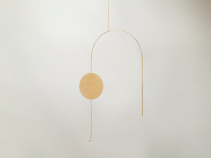 Minimal Brass Suncatcher